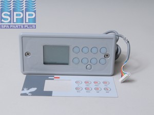 BDLTSC4GE1 - Spa Side Cntrl,Elect,GECKO,TSC-4,8BTN,LCD,10'Cbl,8 Pin JST - BDLTSC4GE1