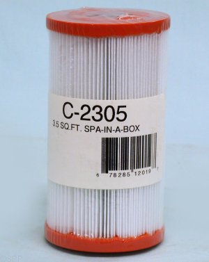 C-2305 - Filter Cartridge,UNICEL,3.5 Sq Ft,2-3/4 Inch OD x 5-1/8 Inch Long - C-2305