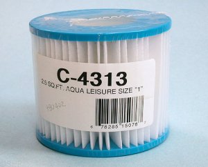 C-4313 - Filter Cartridge,UNICEL,3 Sq Ft,4-1/4 Inch OD x 3-3/4 Inch Long - C-4313