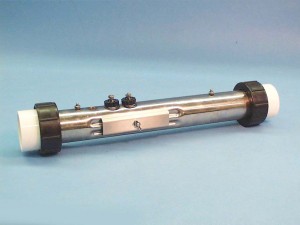 C2550-0456-TI - Heater Assy, Flo-Thru,5.5KW, 2 Inch x15 Inch , Titanium - C2550-0456-TI