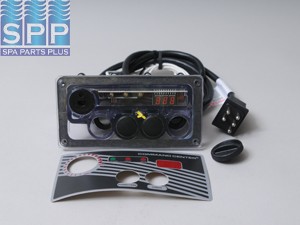 CC2D-120-06-X07 - Spa Side Cntrl,Air,TECMARK,120V,2BTN,w/Temp Display,w/T-Stat - CC2D-120-06-X07