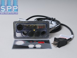 CC2D-120-10-I-0 - Spa Side Cntrl,Air,TECMARK,120V,2BTN,w/Temp Display,w/T-Stat - CC2D-120-10-I-0