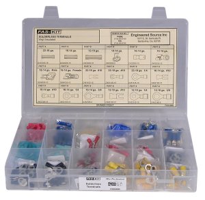 FK0400 - Wire Terminal Kit,Solderless,Assrted Vinyl Insulated,w/ Box - FK0400