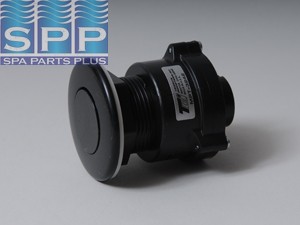 MPT-3242-BLK - Air Button,TECMAR,Flush Mt,1-5/8 Inch H,2-1/2 Inch F,2-1/4 Inch L,Blk - MPT-3242-BLK