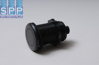 MPT-3428-BLK - Air Button,TECMAR,Lowprofile,1-1/4 Inch Hole,1-5/8 Inch F,1-7/8 Inch L,Blk - MPT-3428-BLK