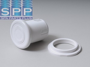 MPT-3428-BON - Air Button,TECMAR,Lowprofile,1-1/4 Inch Hole,1-5/8 Inch F,1-7/8 Inch L,Bone - MPT-3428-BON