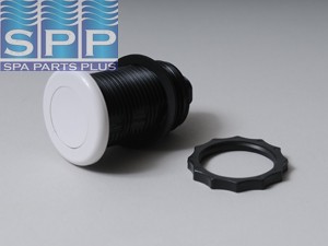 MPT-3428-WHT - Air Button,TECMAR,Lowprofile,1-1/4 Inch H,1-5/8 Inch F,1-7/8 Inch L,Wht - MPT-3428-WHT