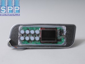 PL49530 - Spa Side Cntrl,Electr,GECKO(LA Spas)TSC44,8BTN,LED,10'Cbl - PL49530