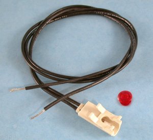 QM-121-N4 - Light, QM-100, Red, 24 Inch Lead - QM-121-N4