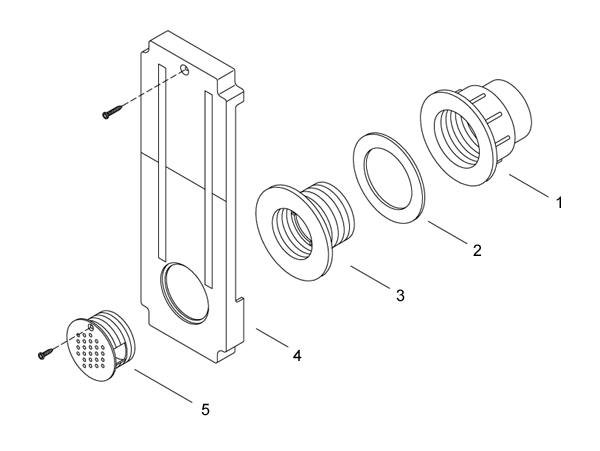 Hydro Air Ind. Adjustable Skimmer - 2-1/2 inch hole