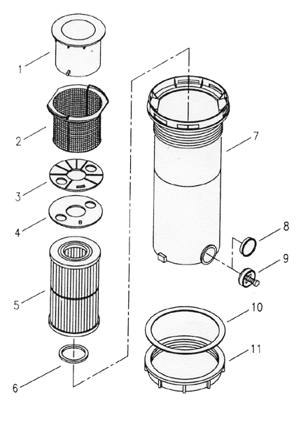 Waterway Top Mount Filter