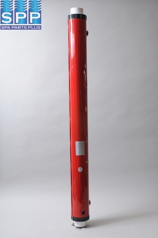 49-1008 - Heat Exchanger,Flo-Thru,90Kcal,360k BTU,105kW,3 Inch x 48 Inch L, - 49-1008