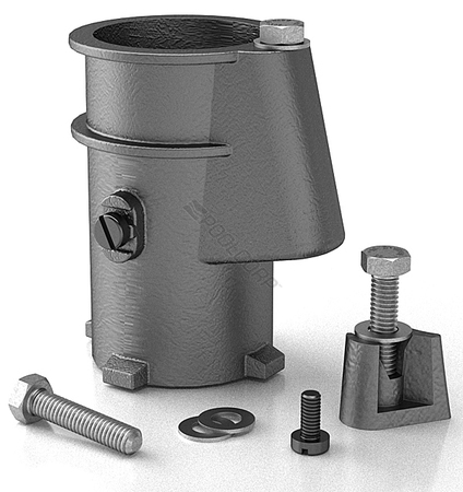 PER-35-779 - Aluminum Anchor For In-ground Grab Rails and Ladders - 4 Inch - Each - PER-35-779