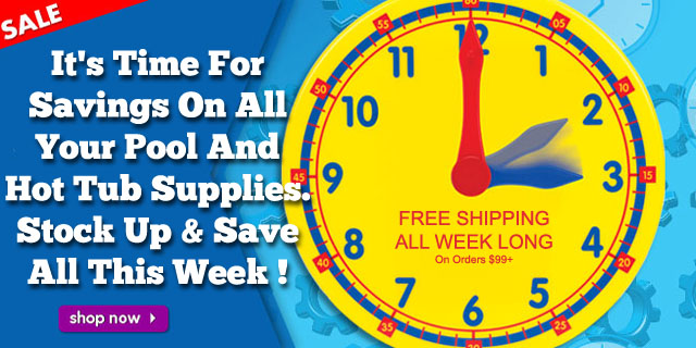 It's Time For Savings On All Pool And Hot Tub Supplies