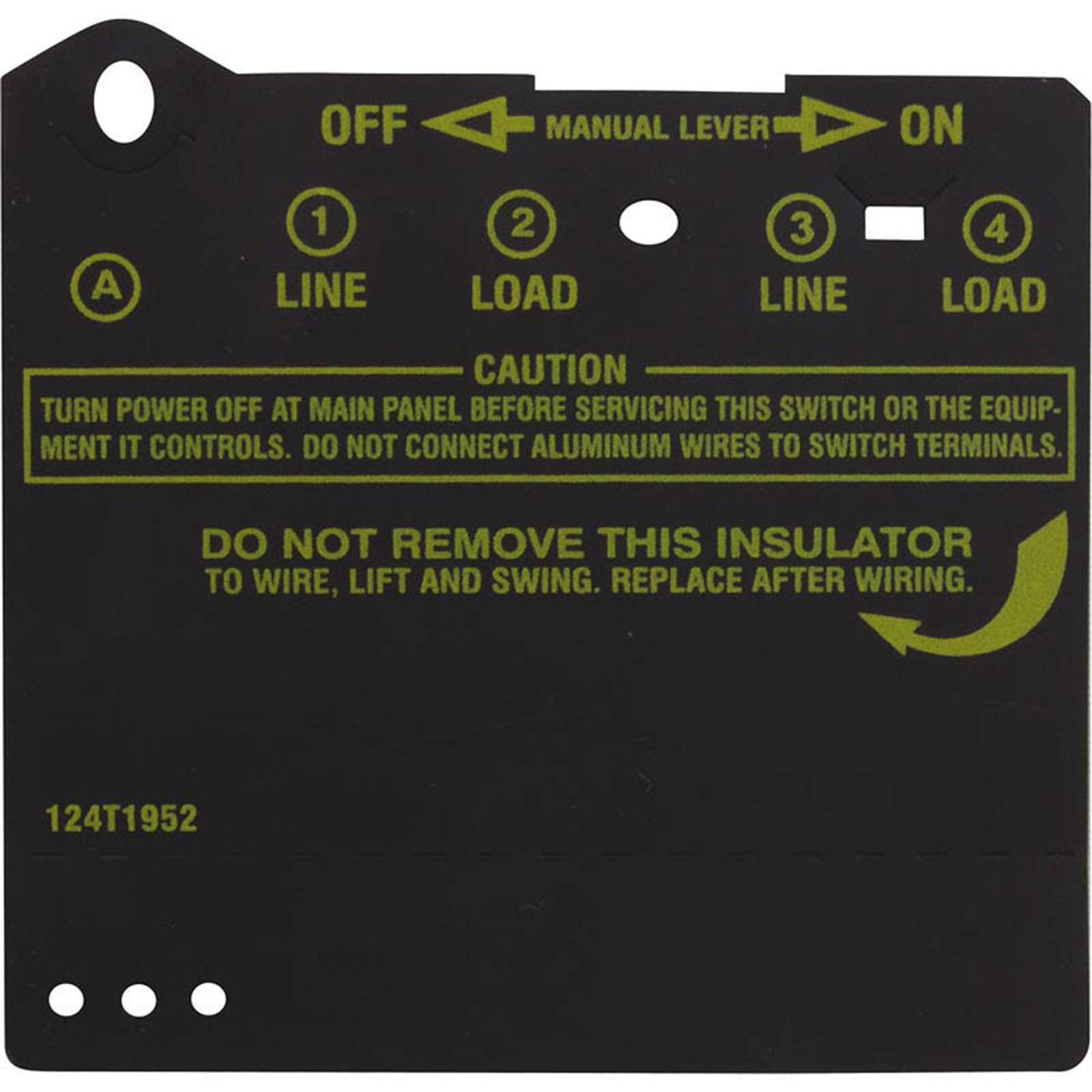 59-155-1592 - Timer Insulator Protector, Intermatic - Black - 124T1952 - 59-155-1592