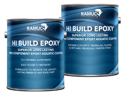 K328HIB2 - Ramuc Hi-Build Epoxy Pool Paint - Dawn Blue - Makes 2 Gallons - K328HIB2