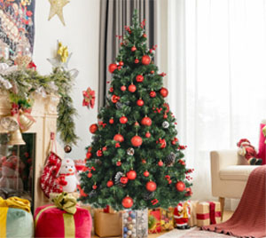 Christmas Tree In A Box Sets Including Lights, Stand And Ornaments!