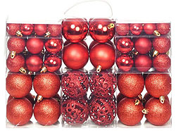 Christmas Tree Ornaments Sets. All colors, sizes, shapes.